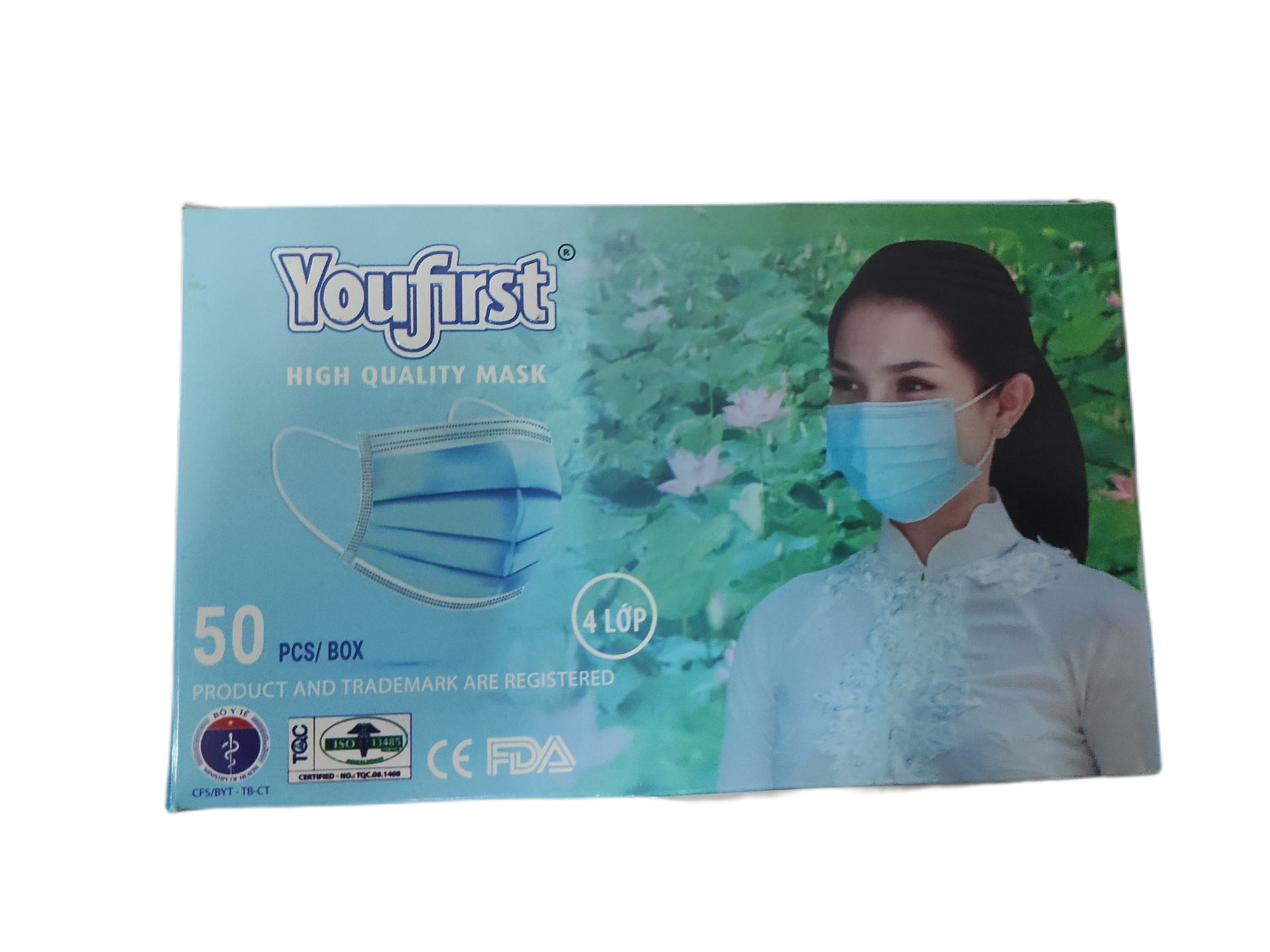 Khẩu trang y tế You First 4 lớp (50 chiếc/hộp)