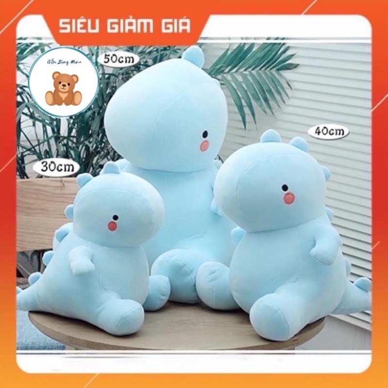 Gấu bông khủng long má hồng mềm mịn dễ thương - gấu bông mina