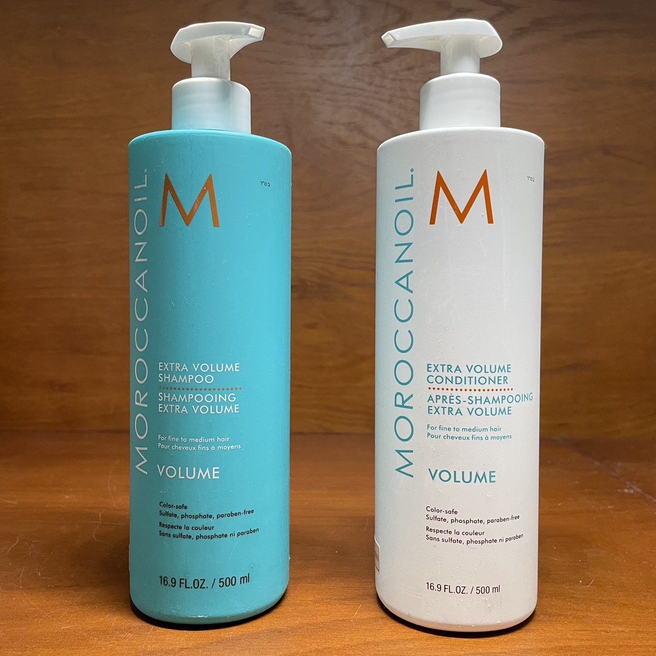 Dầu gội xả tăng phồng Moroccanoil Volume Extra 500mlx2