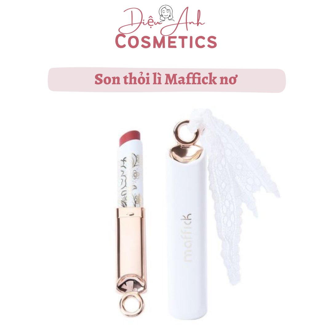 Son thỏi lì maffick velvet tint mềm môi siêu xinh chất mềm và mịn môi, son lì màu đỏ nâu chất mềm nhung không lộ vân môi và lâu trôi, vỏ son dạng nơ dễ thương