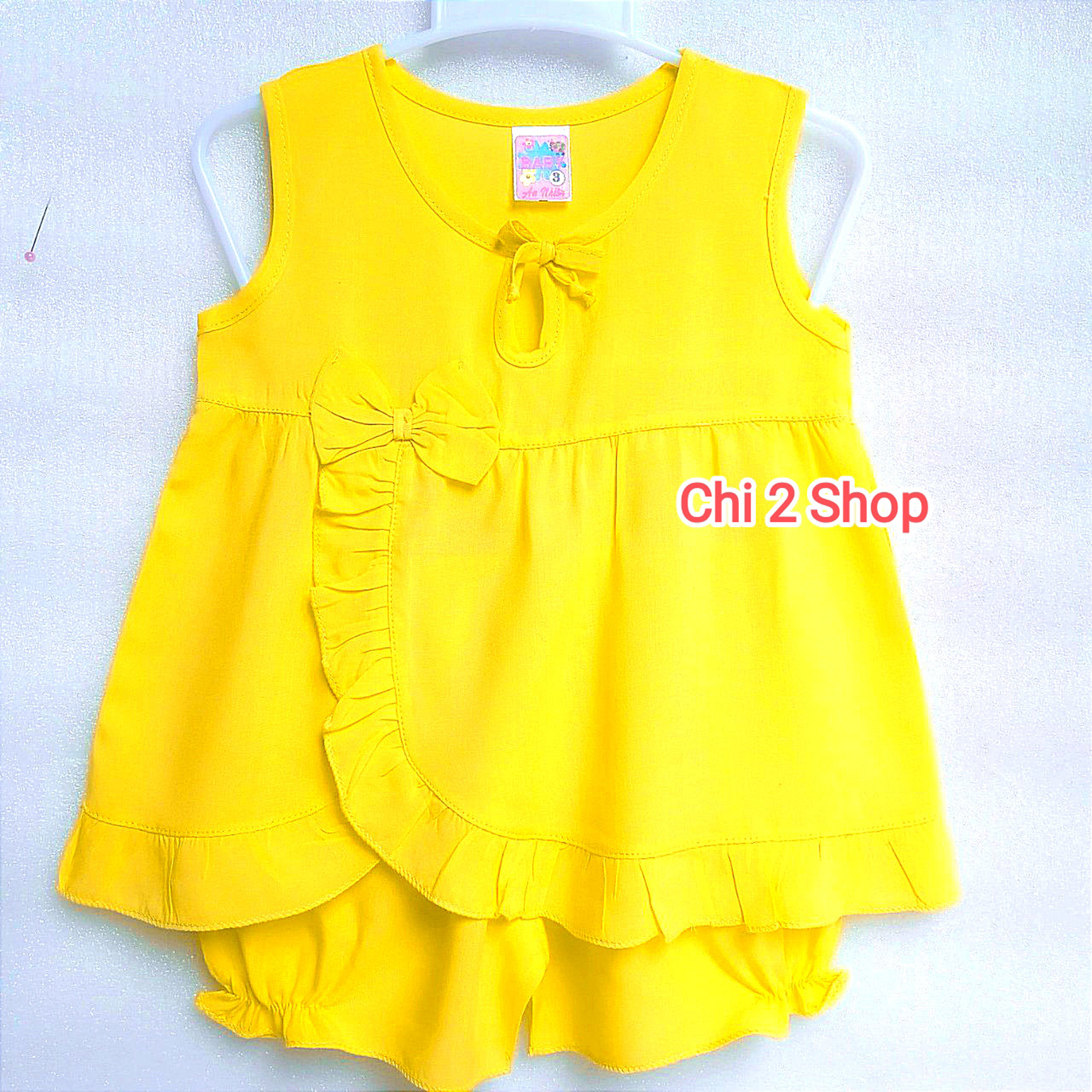 Baby Girl's Linen Outfit C2H01, Newborn Baby Clothes, Baby Girl's Tank Top, Children's Clothes under 3 Years Old, Cheap, Cool Home Clothes - 6
