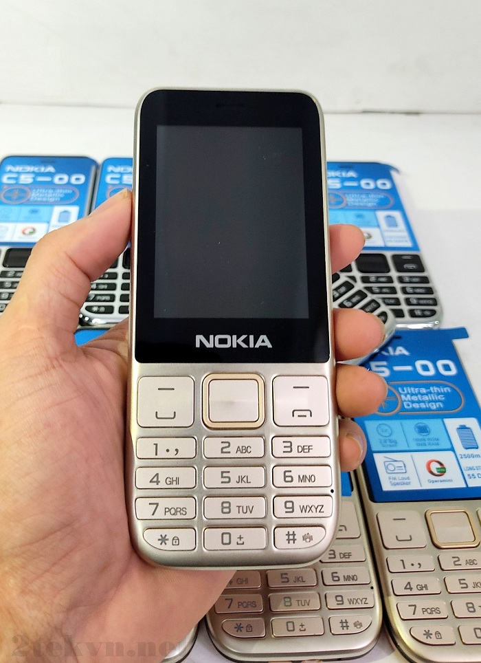 Điện thoại phổ thông Nokia C5 00 Pro có 2 sim pin trâu siêu mỏng thời trang