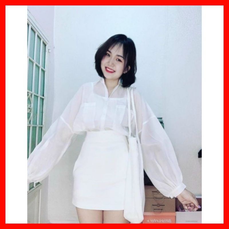 Set váy trắng 3 món- NHẬP MÃ LUONGWI28 GIẢM THÊM 10K TRÊN ĐƠN HÀNG 300K