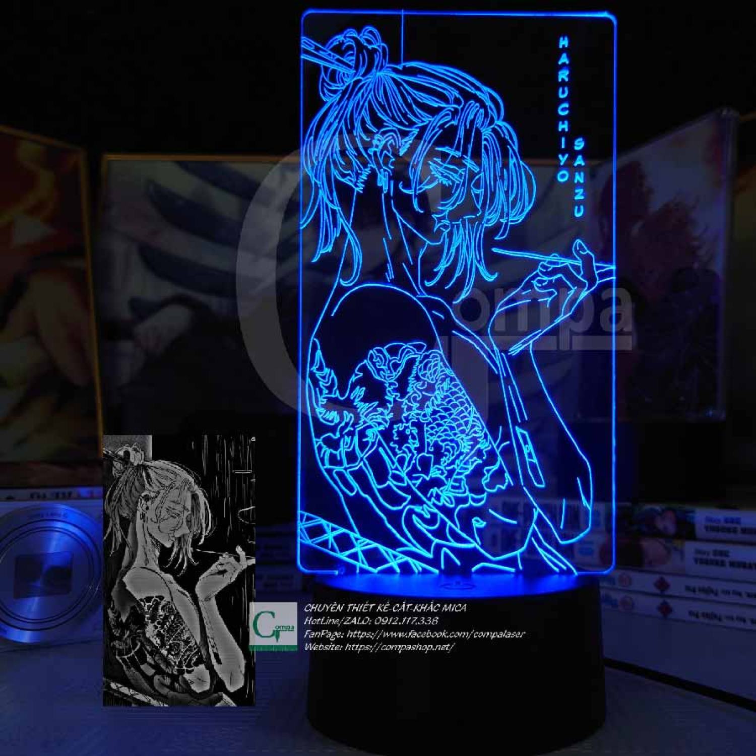 ĐÈN NGỦ ANIME LED 3D SIÊU ĐẸP Đèn Ngủ Tokyo Revengers Yamamoto Takuya Type