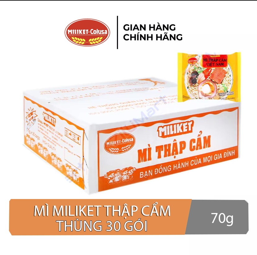 Mì thập cẩm Miliket loại 70g