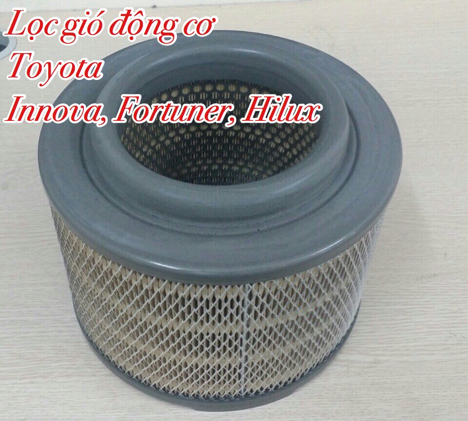 Lọc gió động cơ TOYOTA INNOVA 2.0L, 2.7L, 2.5L 2003-2016, TOYOTA FOTUNER 2.7L, 3.0L 3.5L 2005-, TOYOTA HILUX 2.5L, 2.7L, 3.0L 2004-, FORD EVEREST 2.5L, 3.0L 2010-2013