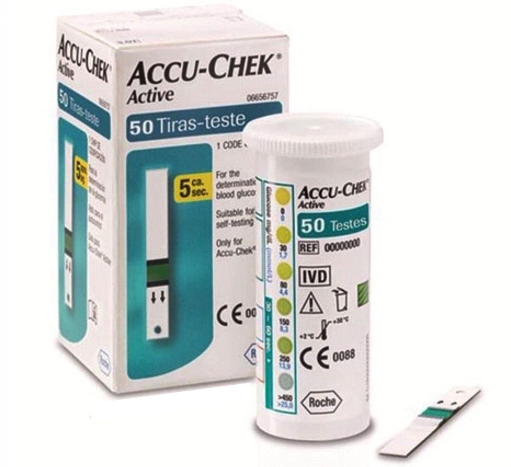Que thử đường huyết accu-chek active 50 cái