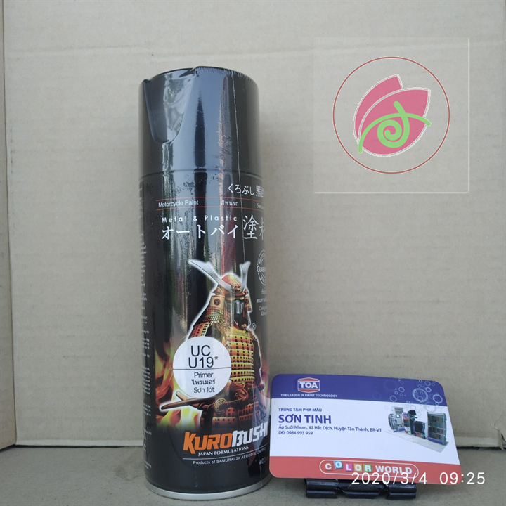 Sơn xịt lót sơn xe máy Samurai UCH19 thành phần _PRIMER_Lớp sơn lót chống rỉ