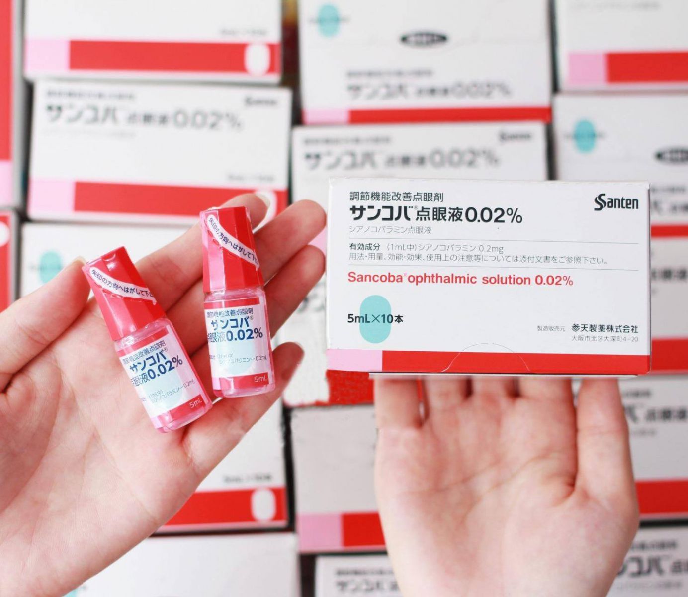 Combo 2 Lọ Nhỏ Mắt Cận Sancoba Nội Địa Nhật