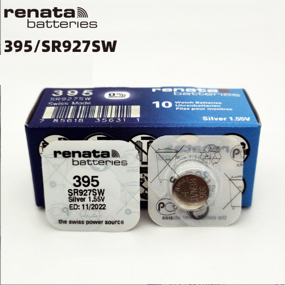 Renata Swiss 1.55V wrist watch battery 395 sr927sw-1 pack