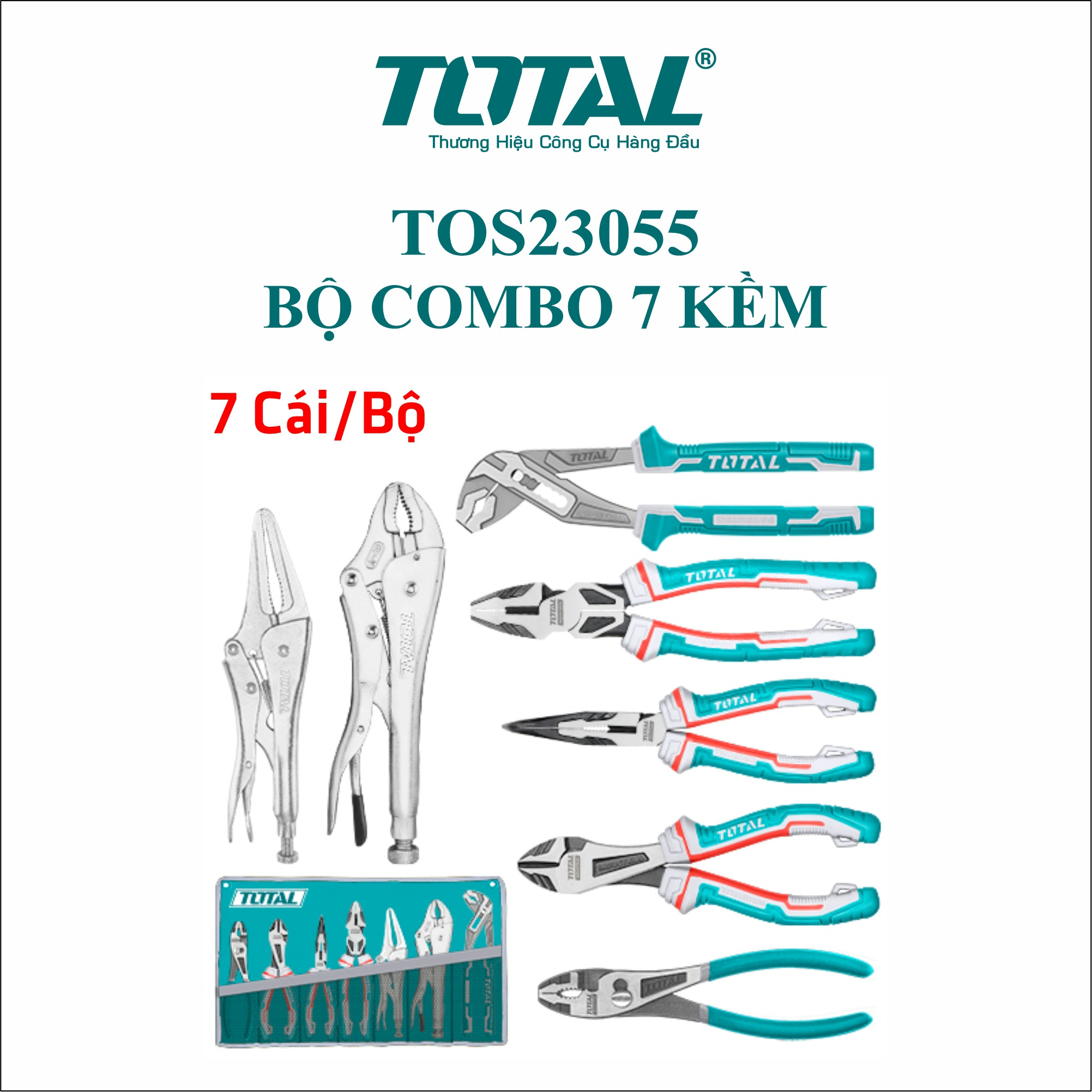 Bộ combo 7 kềm total TOS23055