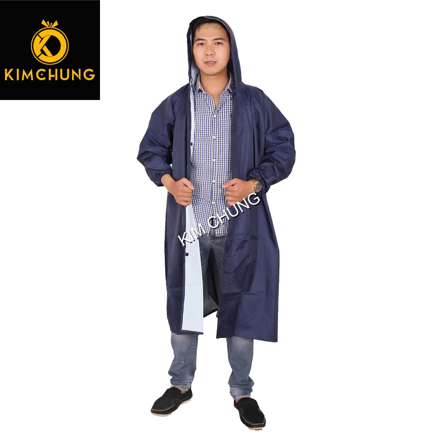 [HCM](Size Lớn 3XL dành cho người có chiều cao từ 1m65) Áo mưa dây kéo nam vải dù cao cấp siêu nhẹ siêu bền không thấm nước