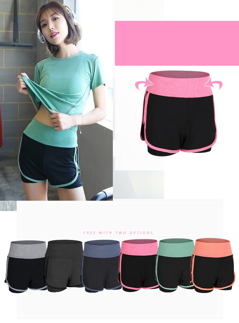 Quần Short Đùi Thể Thao Nữ 2 Lớp, Quần Tập Gym, Tập Yoga chất thun, tôn vòng 3, ôm body