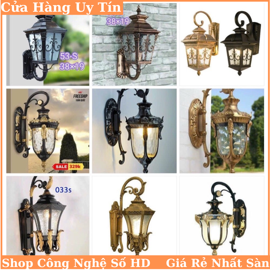 Đèn tường trang trí , đèn chùa- đèn cầu thang - đèn trang trí hiên nhà , cột nhà,Đèn treo tường, đèn gắn tường cột trang trí trụ cột, cửa nhà, hành lang cầu thang  bóng 1 màu,3 màu