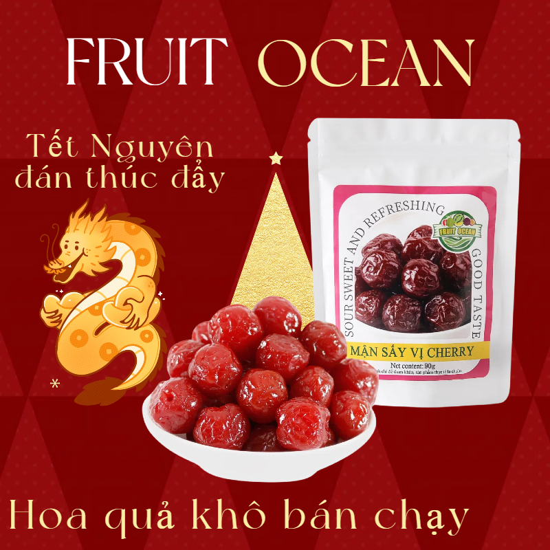 Khuyến mãi Giảm giá Mận anh đào Không phụ gia Mận khô Trái cây sấy chua ngọt Trái cây sấy khô Bảo quản Món khai