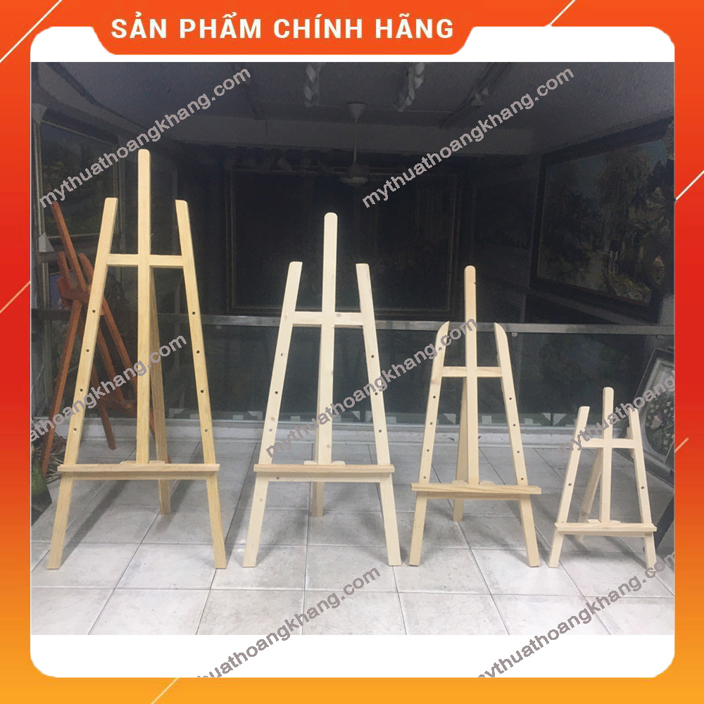 Gía Vẽ Tranh , Kệ Trưng Bầy Tranh Ảnh Nghệ Thuật , Bằng Gỗ Thông Tự Nhiên Thân Thiện , Nhiều Kích Cỡ ( 15cm x 20cm , 38cm x 68cm , 38cm x 110cm , 55cm x 130cm , 59cm x 150cm