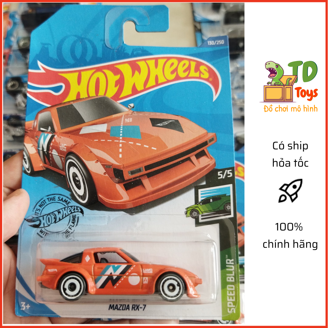 Xe mô hình chính hãng hotwheels - mazda rx-7