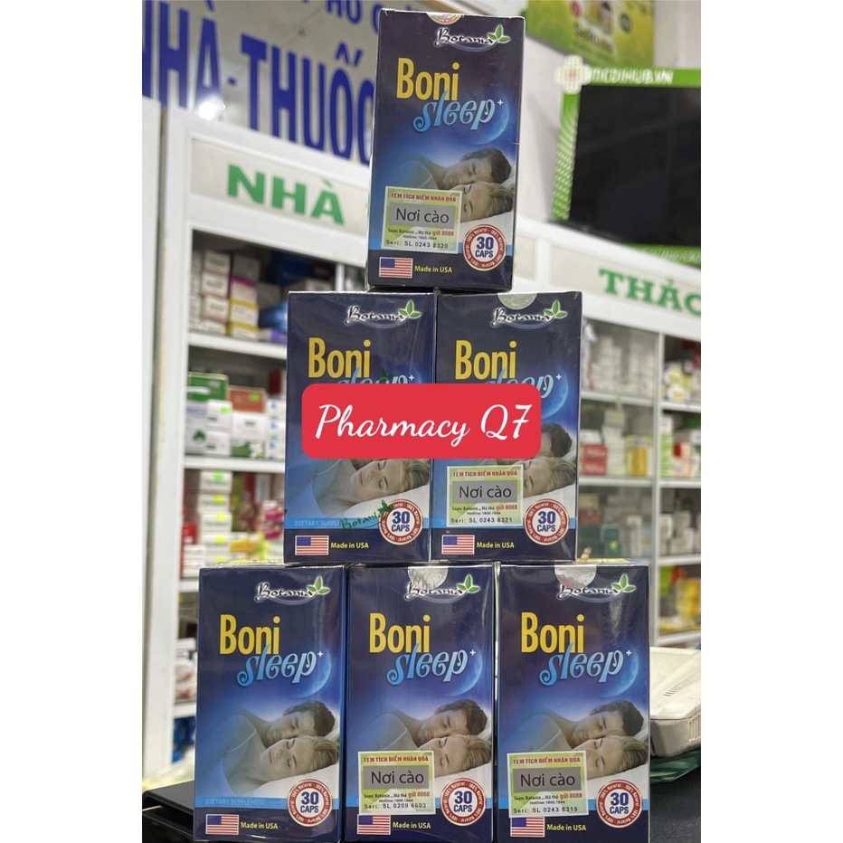 CHÍNH HÃNG BOTANIA Bonisleep - Giảm căng thẳng thần kinh, Hỗ trợ giảm căng thẳng thần kinh, giảm stress tạo giấc ngủ sâu