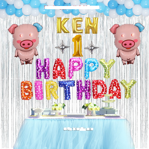 [Tặng 50 bóng bay mini] Set 13 chữ HAPPY BIRTHDAY trang trí sinh nhật