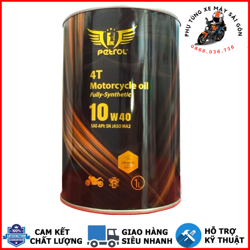 Nhớt tổng hợp PETROL ONE 10W40 dùng cho xe máy - Nhập khẩu UAE