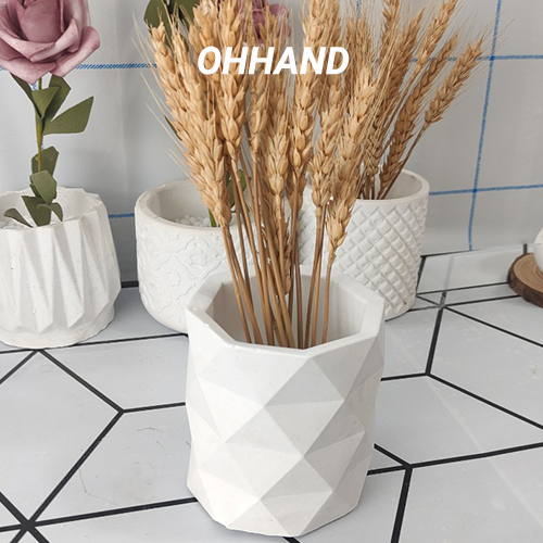 Lọ hoa trắng - Bình hoa decor trang trí dây gai vintage decor