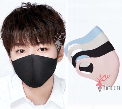 Combo 4 khẩu trang vải 3D kháng khuẩn hàng Việt Nam, có thể giặt và tái sử dụng nhiều lần ( 1 lớp vải dày)