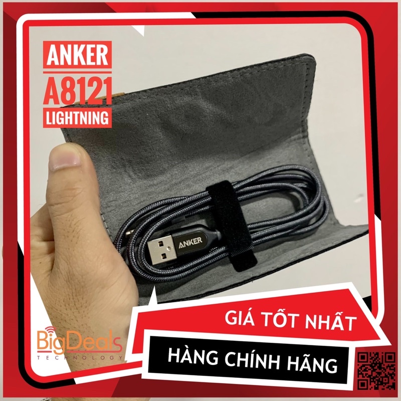 Cáp lightning anker powerline+ - dài 0.9m - a8121 - mới không hộp | bigdeals vn