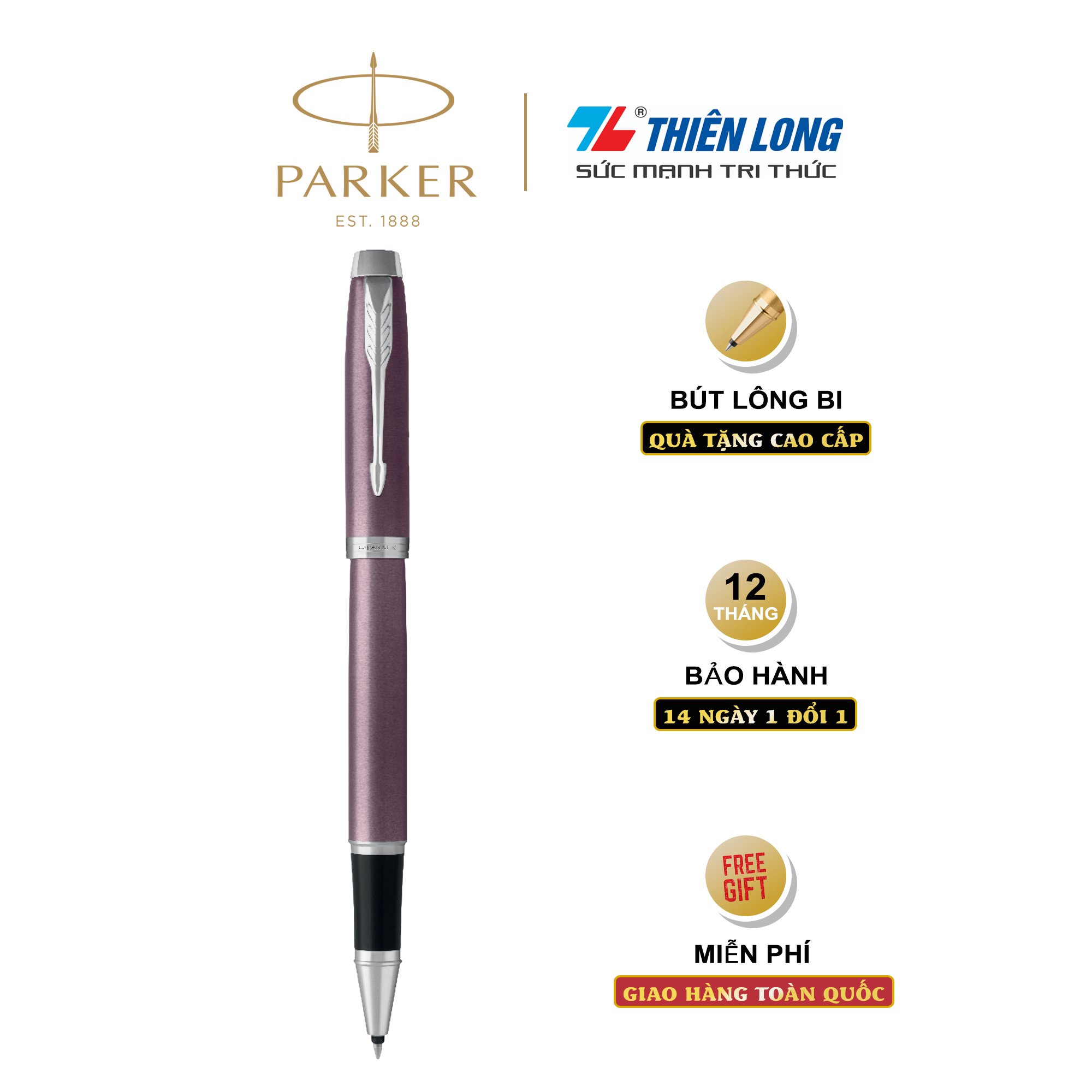 Bút lông bi cao cấp parker im x-l purple ct tb4-1975580