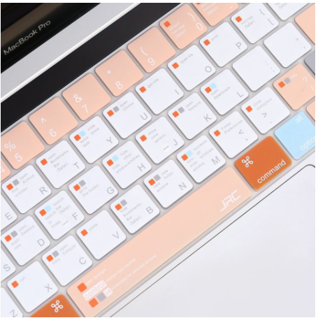 Phủ bàn phím jrc shortcut màu cam cho macbook