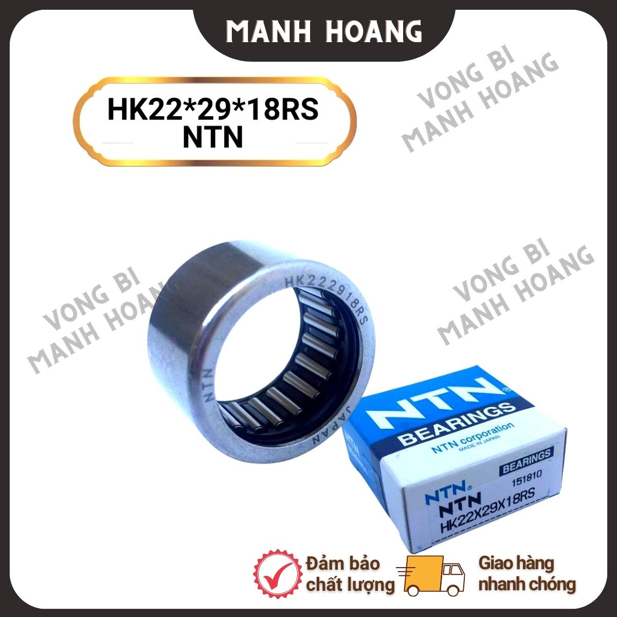 Vòng bi đũa HK22*29*18RS NTN, tiêu chuẩn quốc tế, chất lượng cao, bền bỉ - Vòng bi Mạnh Hoàng