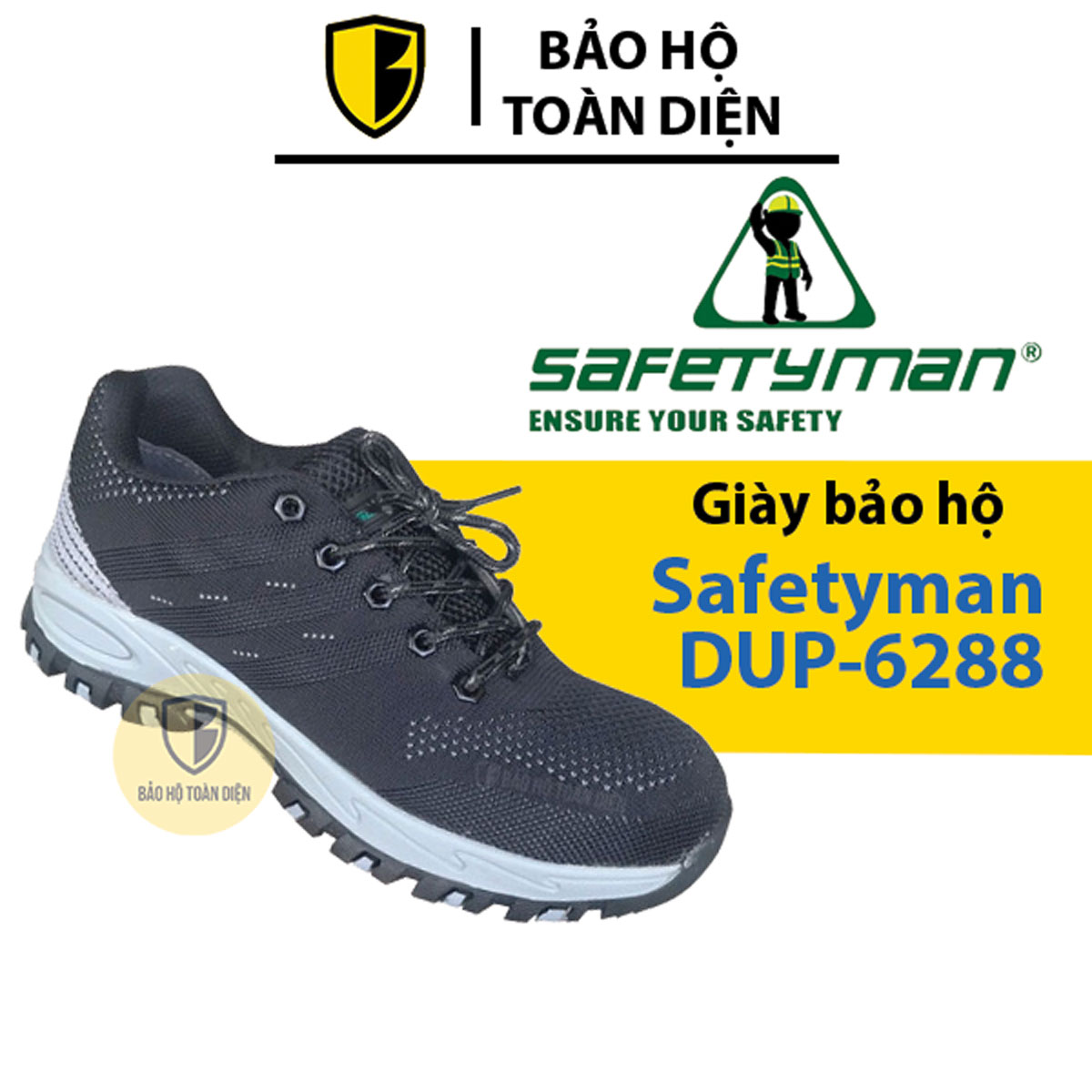 Giày bảo hộ lao động safetyman 6288 _ kiểu dáng thể thao, chống đinh, chống dập ngón. hàng sẵn - hình thật