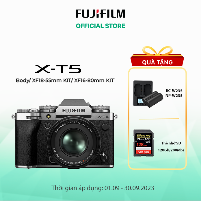 MGG đến 1.5trMáy ảnh kỹ thuật số Fujifilm XT5