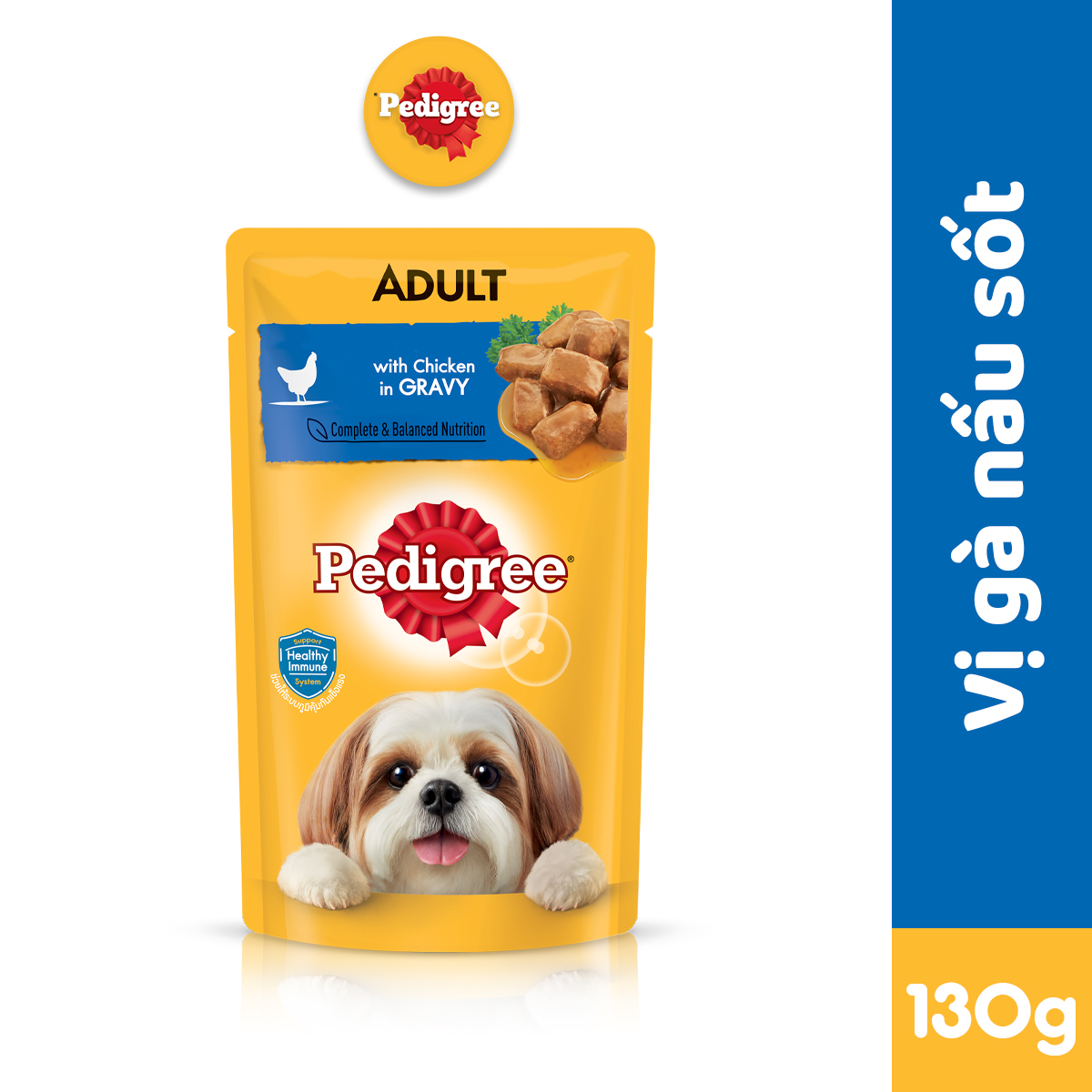 Thức Ăn Cho Chó Lớn PEDIGREE Dạng Sốt Vị Gà, 130g