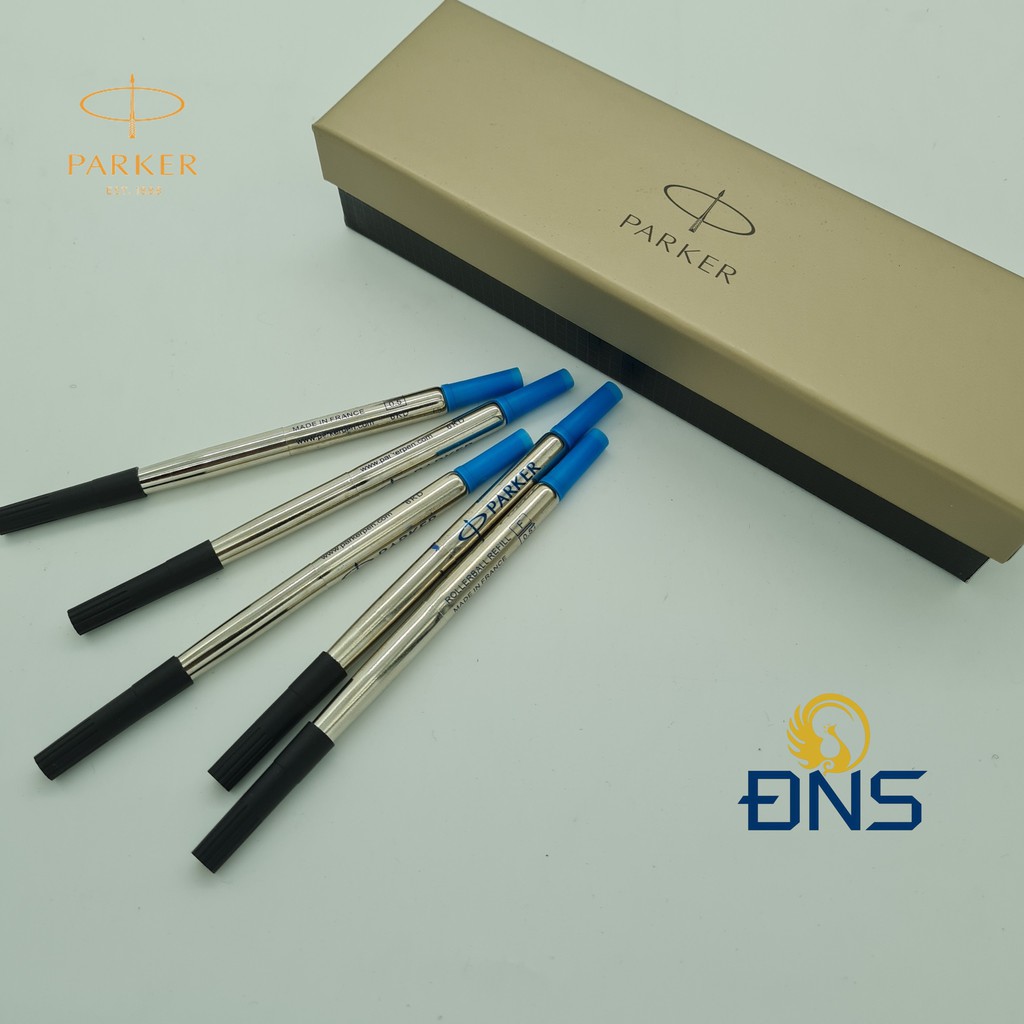 1 ruột ngòi bút ký dạ bi, ruột ngòi bút ký cao cấp parker - xanh/đen 0.7mm