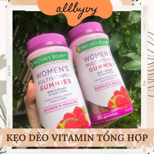 allbyvy | Kẹo dẻo Nature's Bounty Vitamin Tổng Hợp Cho Nữ 80 viên