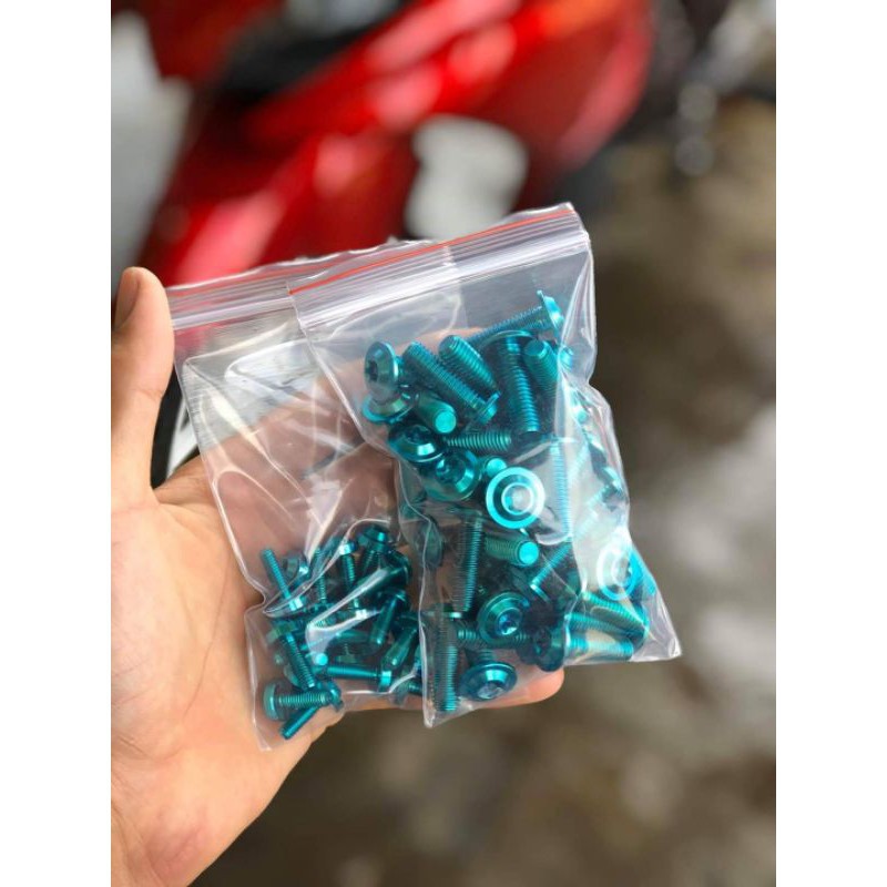 Ốc 8li25 Titan Gr5 đĩa mỏng gắn tất cả xe giá 1 con