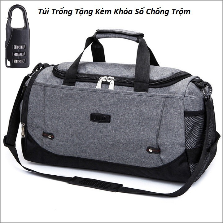 Túi trống du lịch jilip tặng kèm khóa số chống trộm