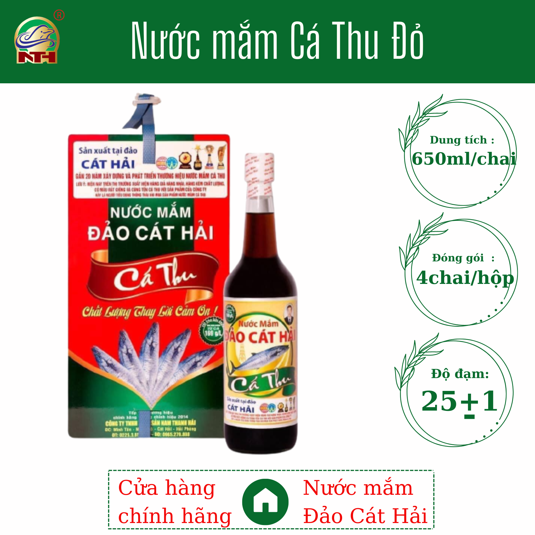 Combo 2 Chai Nước mắm Chắt Ngon Nhà Giàu và Nước mắm Cá Thu Đỏ, nấu và ăn tiết kiệm hơn