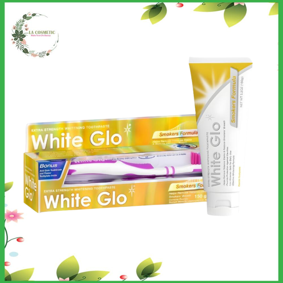 Kem Đánh Răng Dành Cho Người Hút Thuốc white glo 150g