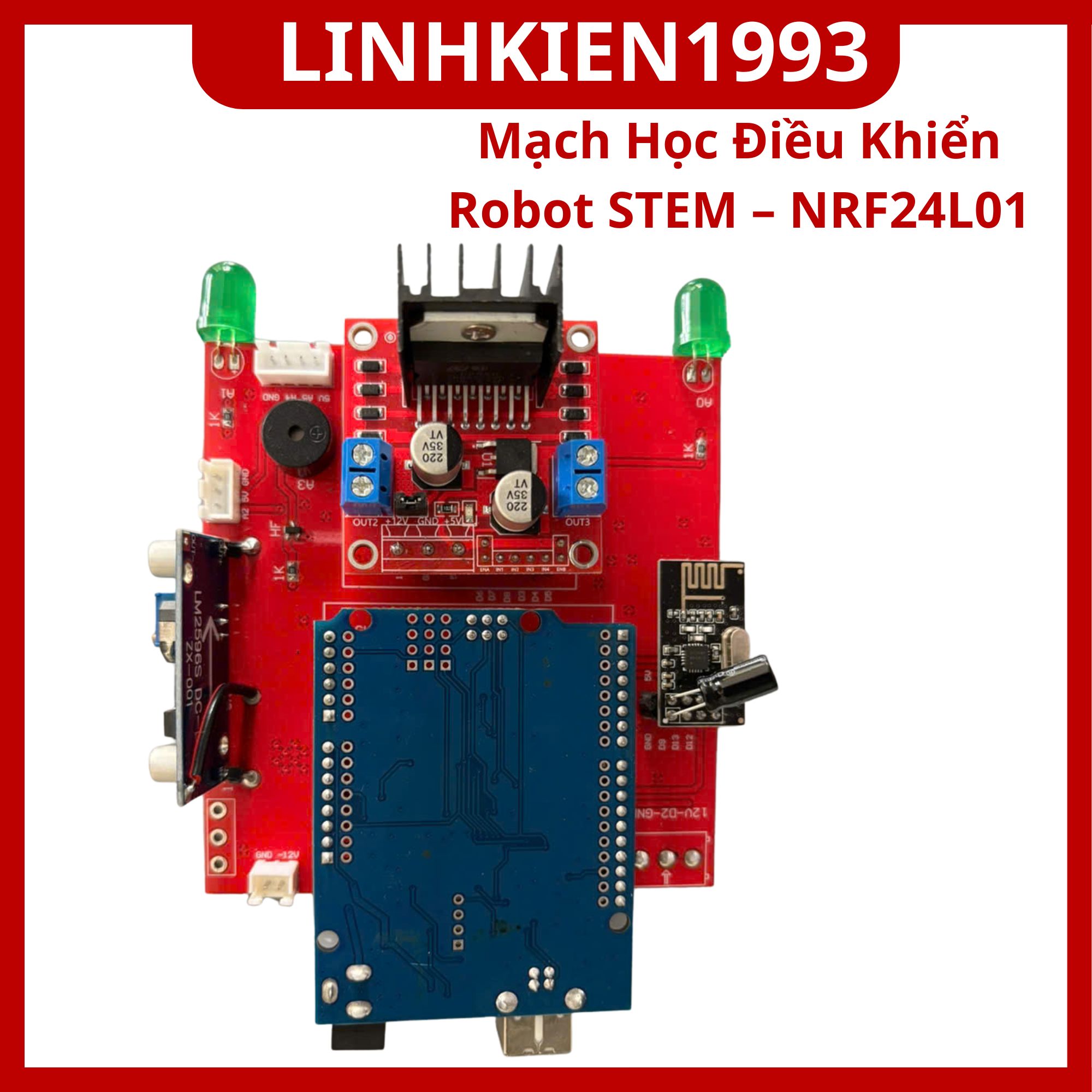 Mạch Điều Khiển Robot STEM NRF24L01 Cho Arduino Nano - Kit Học Tập Lập Trình Robot