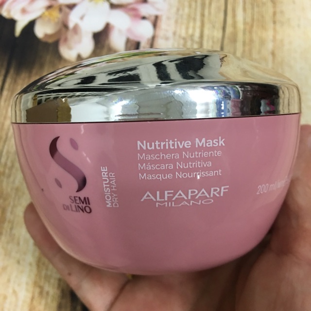 Mặt nạ dành cho tóc khô xơ alfaparf semi moisture 200ml
