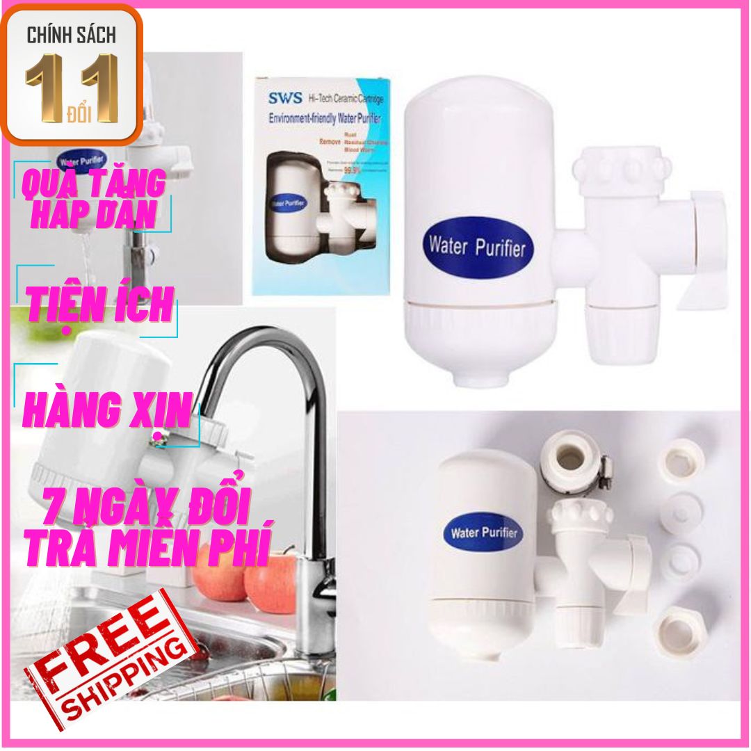 Đầu lọc nước mini sws , lọc cặn bã, gỉ sét, tạp chất trong nước, lõi lọc 4 tầng