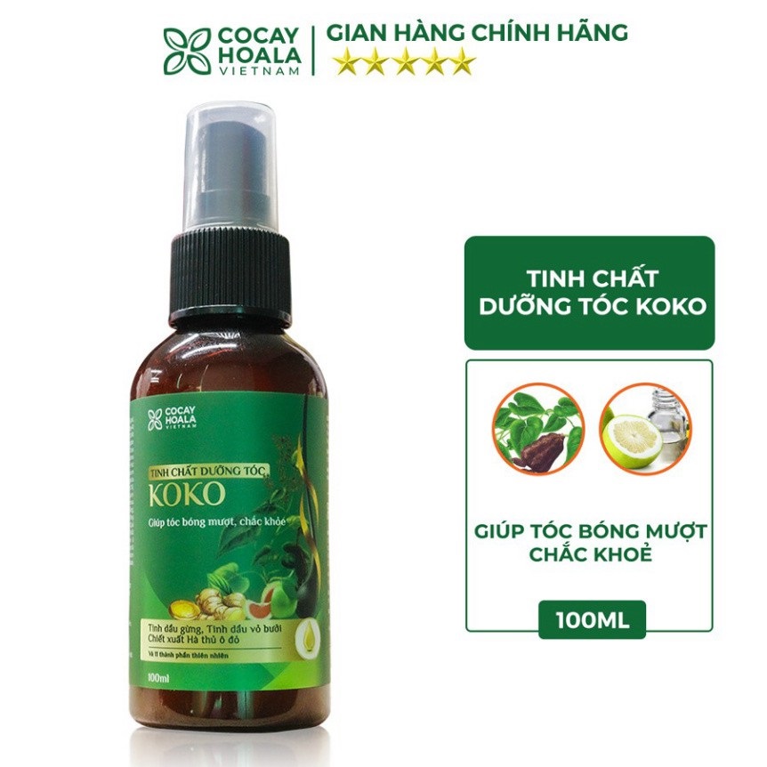 Tinh chất dưỡng tóc KOKO [chính hãng] Cocayhoala 100ml Ngăn rụng tóc, nhanh mọc, giúp tóc mềm mượt