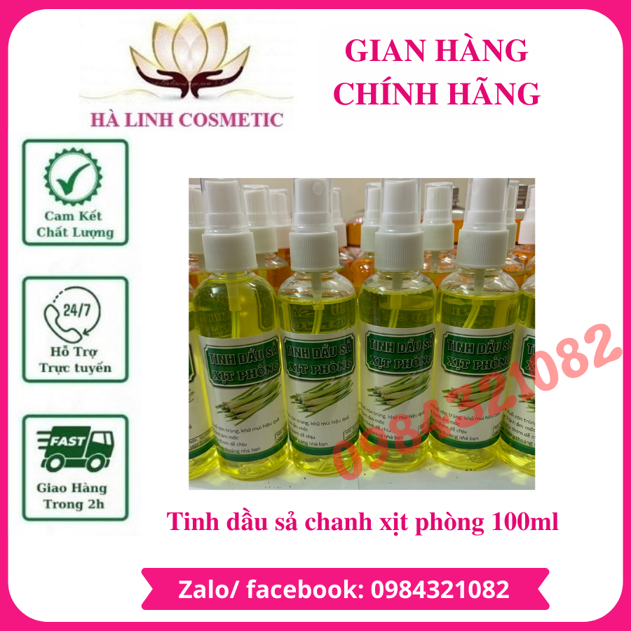 100ml Tinh dầu sả chanh đuổi muỗi xịt phòng giá sỉ