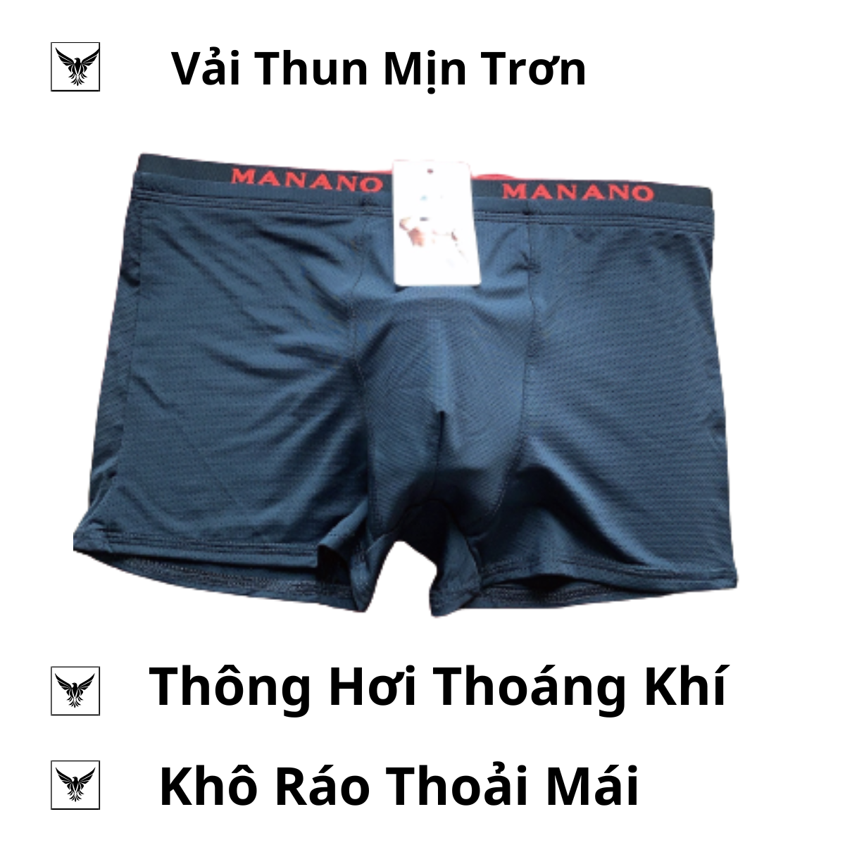 Quần lót nam boxer thun lạnh combo 3 cái, quần sịp nam đùi thun lạnh cao cấp co giãn 4 chiều cực thoáng khí kháng khuẩn