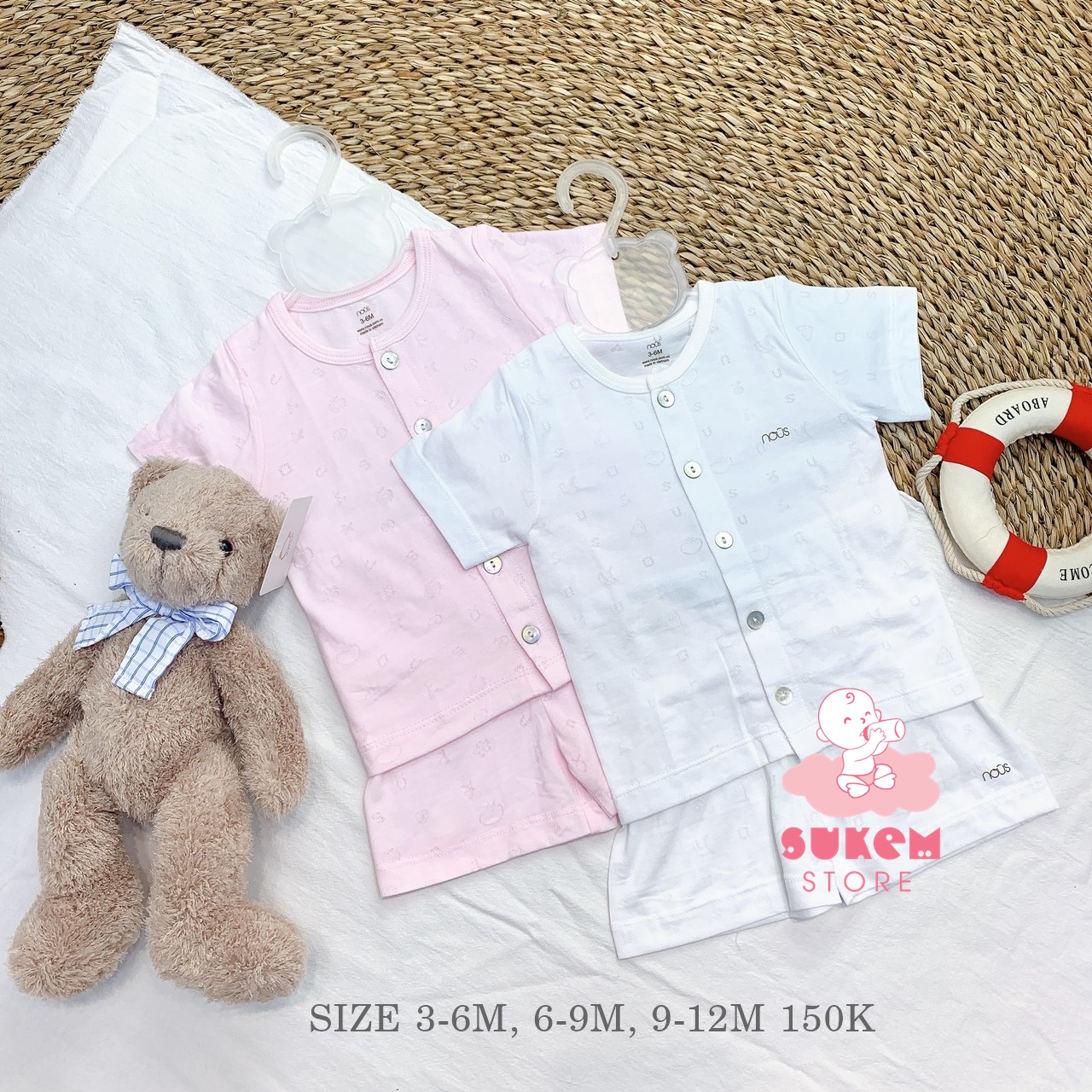 Bộ cài thẳng cộc Nous 2020 Mẫu Mới [Sukem Store]