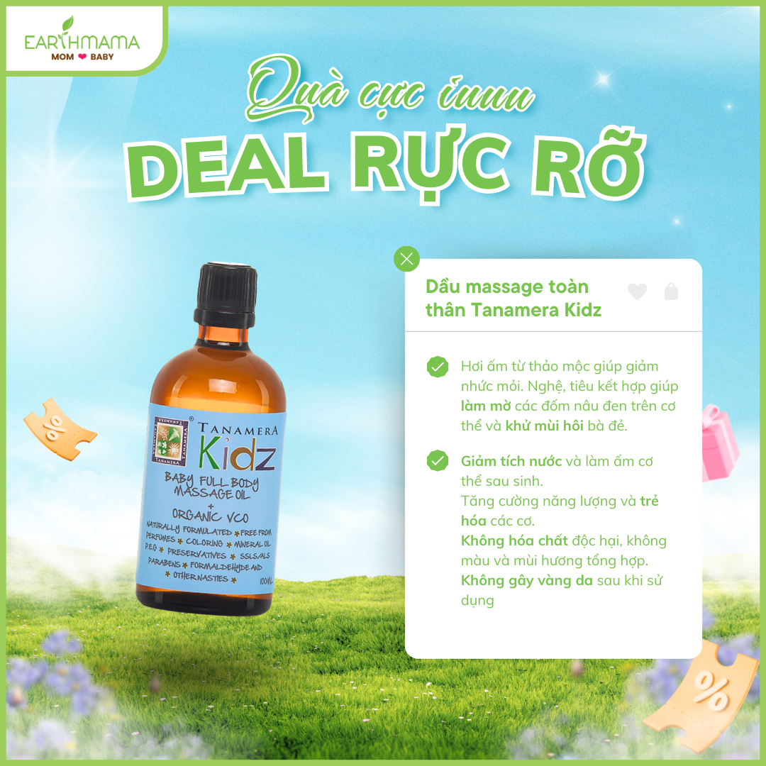 Dầu massage toàn thân cho bé Tanamera Kidz Tanamera TN28-R002 100ml