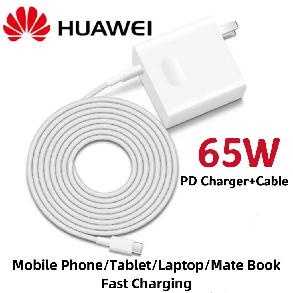 (LAZMALL SIÊU SALE )Bộ Sạc Nhanh 65W Huawei Type-C Chính Hãng ,Bộ Chuyển Đổi Nguồn USB-C 65W Cho Điện Thoại Siêu Nhanh các dòng Huawei, Xiaomi, ViVo, Samsung, Oppo, Cục Sạc Nhanh Kèm Cáp Sạc Nhanh, Không Nóng, An Toàn Chuẩn Zin Sạc Nhiêu Nhanh Chính Hãng