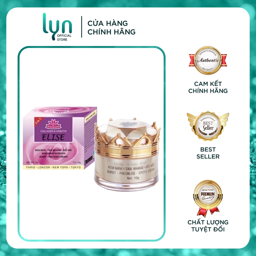 Kem elise ngừa mụn trắng da chống nắng 10g