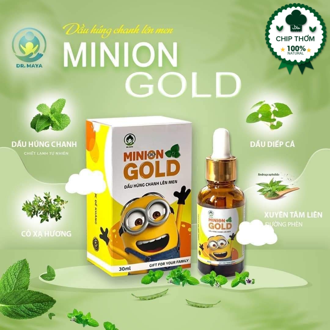 Dầu Húng Chanh Lên Men Minion Gold - Chính hãng - Mẫu mới nhất